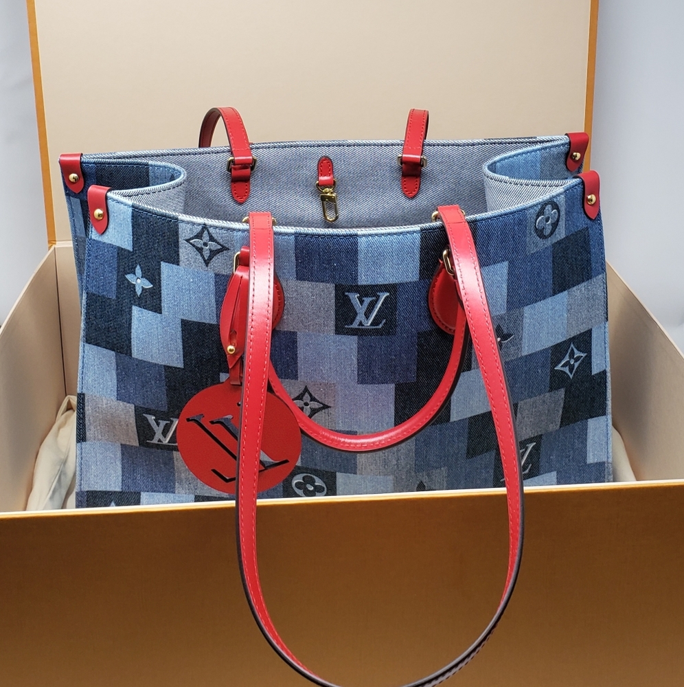 New!! Authentic Louis Vuitton ONTHEGO Tote Bag - Picture 2 of 12